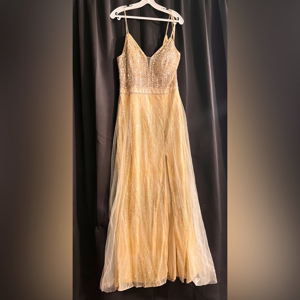 GOLD PROM DRESS